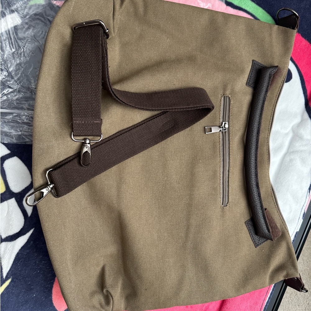 Threaded Pear Olive Green Women’s Canvas Tote